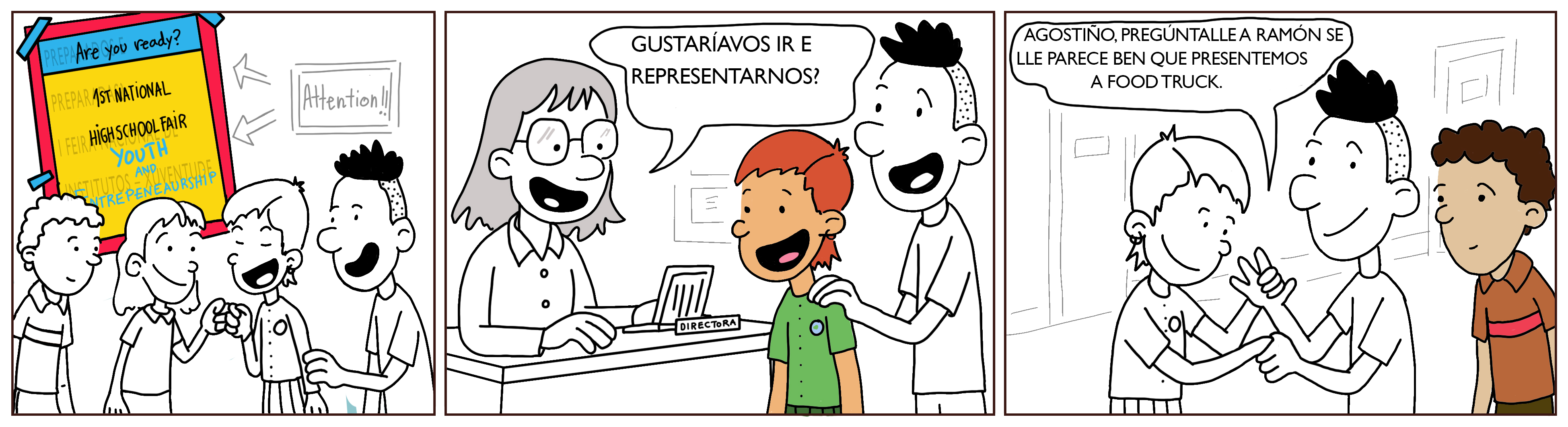 Regina e Ramón en: A food truck dos teus soños