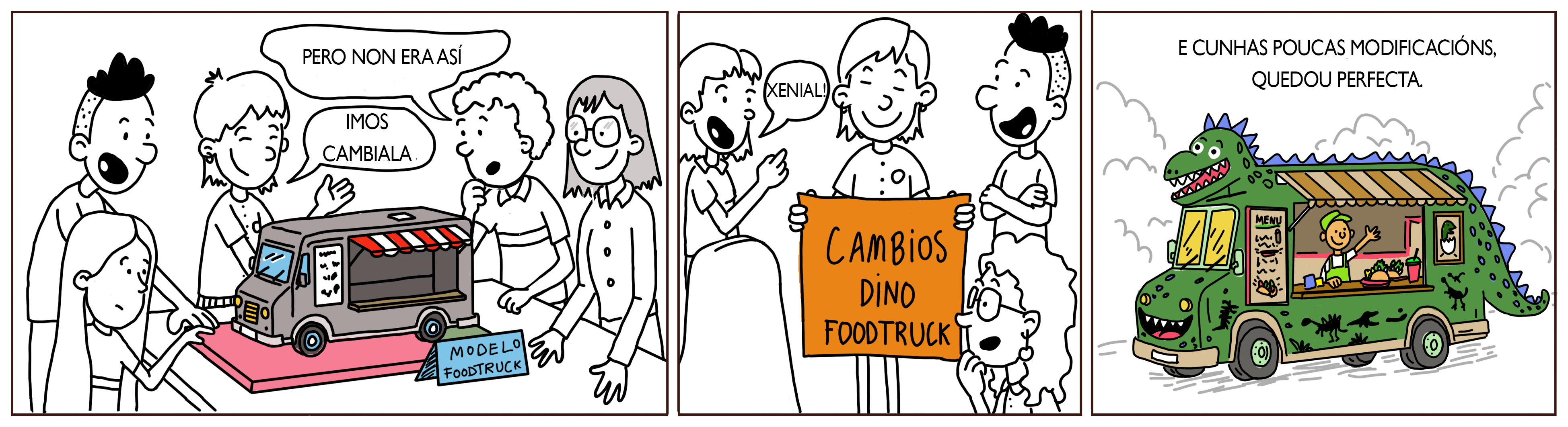 Regina e Ramón en: A food truck dos teus soños